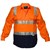 PRIME MOVER MS101 HIVIS DRILL SHIRT LONG SLEEVE WITH TAPE OVER SHOULDER 2TONE