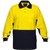PRIME MOVER MD619 HIVIS COTTON PIQUE POLO SHIRT LONG SLEEVE 2TONE