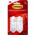 COMMAND ADHESIVE DESIGNER MEDIUM HOOKS WHITE PACK 2 HOOKS AND 4 STRIPS