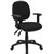 YS DESIGN TASK CHAIR MEDIUM BACK ARMS BLACK