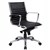 COGRA EXECUTIVE CHAIR MEDIUM BACK ARMS LEATHER BLACK