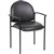 YS DESIGN STACKING VISITORS CHAIR MEDIUM BACK ARMS PU BLACK
