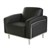 SIENNA LOUNGE ONE SEATER CHROME FRAME PU BLACK
