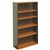 OXLEY BOOKCASE 5 SHELF 900 X 315 X 1800MM BEECHIRONSTONE