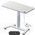 HOTSPOT MOBILE ELECTRIC SIT TO STAND DESK SINGLE STEM LEG BATTERY PACK 1200 X 600MM WHITE