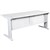 SUMMIT OPEN DESK WITH METAL CLEGS 1800 X 750MM WHITE