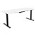 SUMMIT ELECTRIC SIT TO STAND STRAIGHT DESK 1800 X 750MM WHITEBLACK