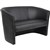 YS DESIGN TUB CHAIR TWO SEATER PU BLACK