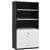 OXLEY HALF DOOR STATIONARY CUPBOARD 900 X 450 X 1800MM WHITEIRONSTONE