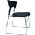 RAPIDLINE ZOLA CHAIR PLASTIC STACKING LINKING CHROME FRAME BLACK